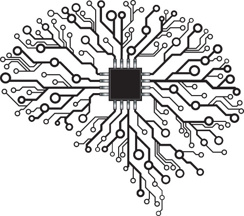A Circuit in the shape of a brain